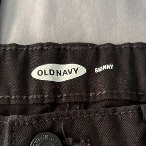 Old Navy Black Denim Adjustable Pants